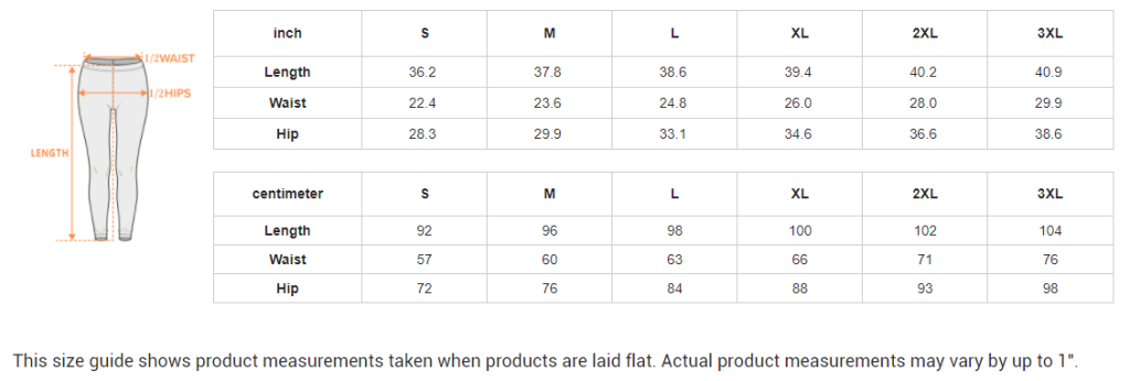 Legging size guild