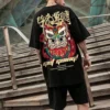 Men s Oversized T Shirts Short Sleeve Pure Cotton T shirt Breathable Man Loose Y2k Clothes 1 - Harajuku Shop