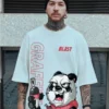 Men s Oversized T Shirts Short Sleeve Pure Cotton T shirt Breathable Man Loose Y2k Clothes 3 - Harajuku Shop