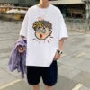 Oversized T Shirts Casual T shirt Harajuku Men s Cotton Y2k Tops Loose Breathable Clothing Streetwear - Harajuku Shop