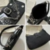 Y2K Women Korean Harajuku Goth Star Girl Black Hand Bag Fairy Grunge Aesthetic Wallet Shoulder Handbag 4 - Harajuku Shop