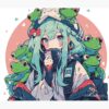 Anime Harajuku Lovers Frogs Girl Tapestry Official Harajuku Merch