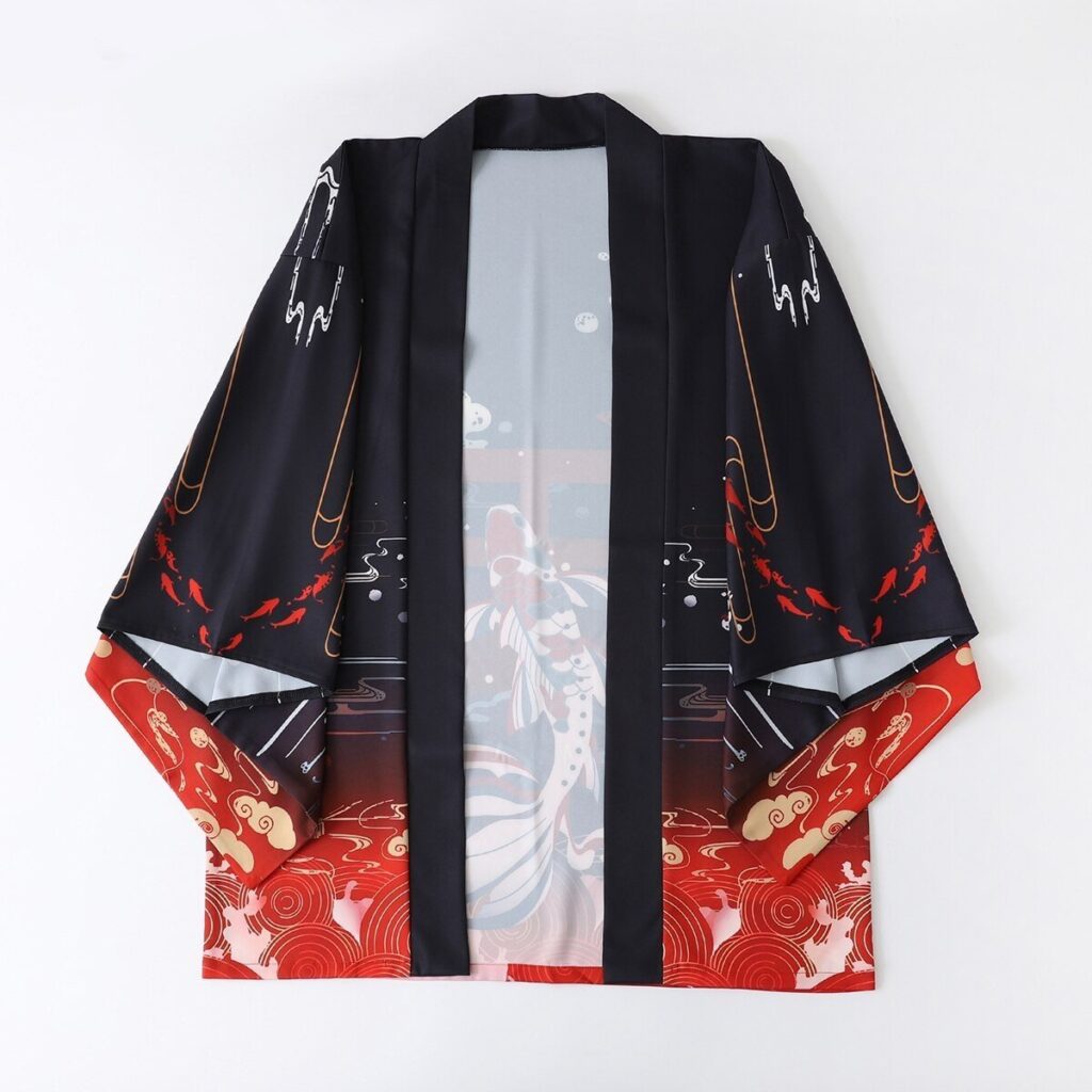 haori kimono jacket womens one size 736 - Harajuku Shop