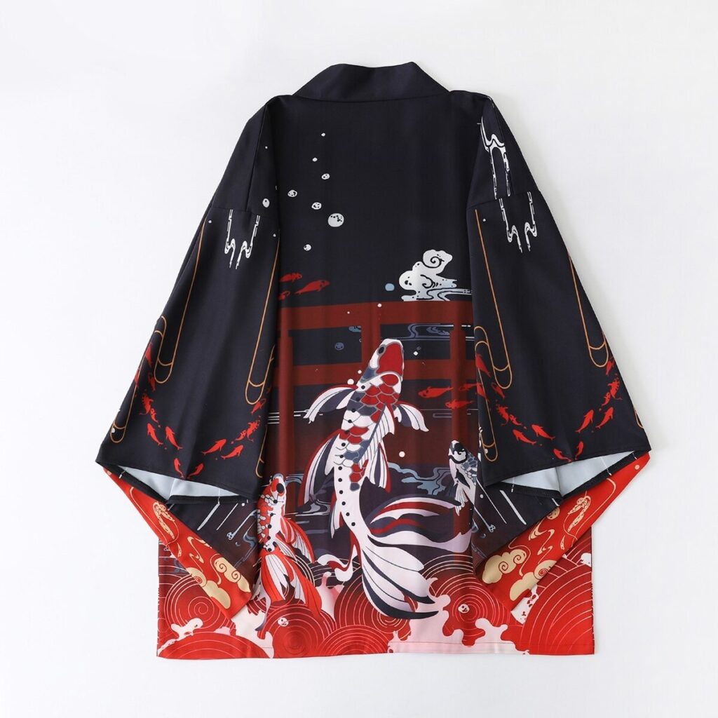 haori kimono jacket womens one size 743 - Harajuku Shop