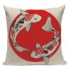 japanese cushion cover koi fish 208 - Harajuku Shop