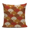 japanese cushion cover vintage chrysanthemum 892 - Harajuku Shop