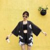 japanese printed kimono jacket for women one size 595 - Harajuku Shop