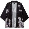 kimono crane long cardigan 13980250374214 - Harajuku Shop