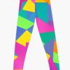 Harajuku Fun Party Pattern Bold Neon Leggings Official Harajuku Merch