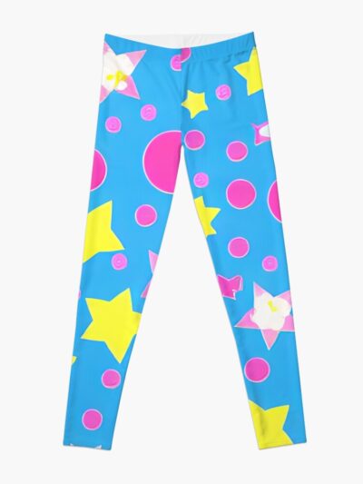 Weird Harajuku Kawaii Stars Party Pattern Leggings Official Harajuku Merch