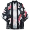 plus size black kimono cardigan 13912859050054 - Harajuku Shop