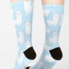 Alpaca Blue Pattern Socks Official Harajuku Merch