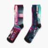 Tokyo Shibuya Street Scene Socks Official Harajuku Merch