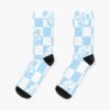 Gyaru Hibiscus Blast - Baby Blue Socks Official Harajuku Merch