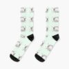 Kawaii Cute Axolotl Anime Japanese Animal Manga Logo Art Socks Official Harajuku Merch