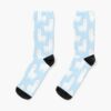 Alpaca Blue Pattern Socks Official Harajuku Merch