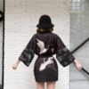 womens short kimono jacket tsugai one size 998 - Harajuku Shop