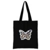 2024 Female Bags Shopper Bag College Student Canvas Tote Bag Wild Pattern Series Harajuku Style Black 11 - Harajuku Shop