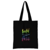 2024 Female Bags Shopper Bag College Student Canvas Tote Bag Wild Pattern Series Harajuku Style Black 4 - Harajuku Shop