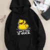 kf S4b50c45720f14184ac8d995121083c8ae I Dont Give A Duck Fun Printed Women Hoodie Harajuku Fleece Hoody Fashion Crewneck Sweatshirt Vintage - Harajuku Shop