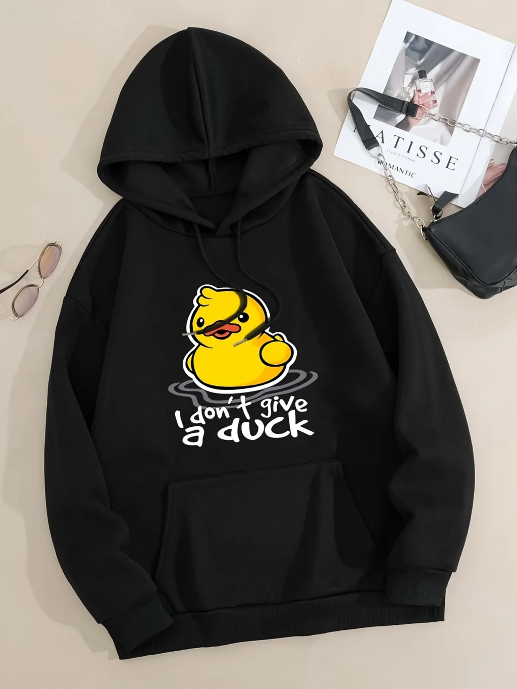 kf S4b50c45720f14184ac8d995121083c8ae I Dont Give A Duck Fun Printed Women Hoodie Harajuku Fleece Hoody Fashion Crewneck Sweatshirt Vintage - Harajuku Shop