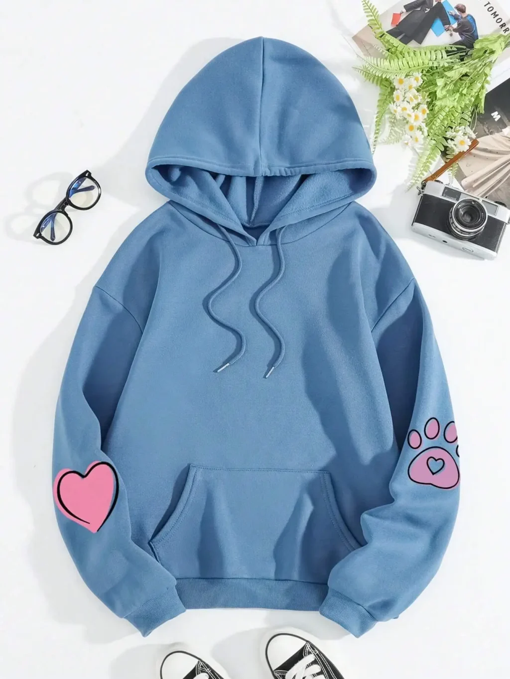 kf S6f4fe02011ce4dc6a7e8476761e561ddu Hip Hop Street Casual Prints Female Sweatshirts Harajuku Fleece Hooded Fashion S XXL Hoodies Loose Oversize - Harajuku Shop