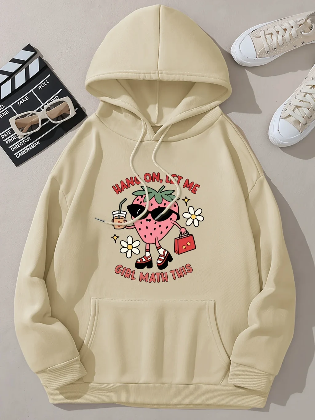 kf S6fbea20ad58d463aa789fe074b9e0494I Cute Strawberry Printed Women S Hooded Harajuku Oversize Hoodies Fashion Fleece Hoodie Autumn Warm Casual Soft - Harajuku Shop