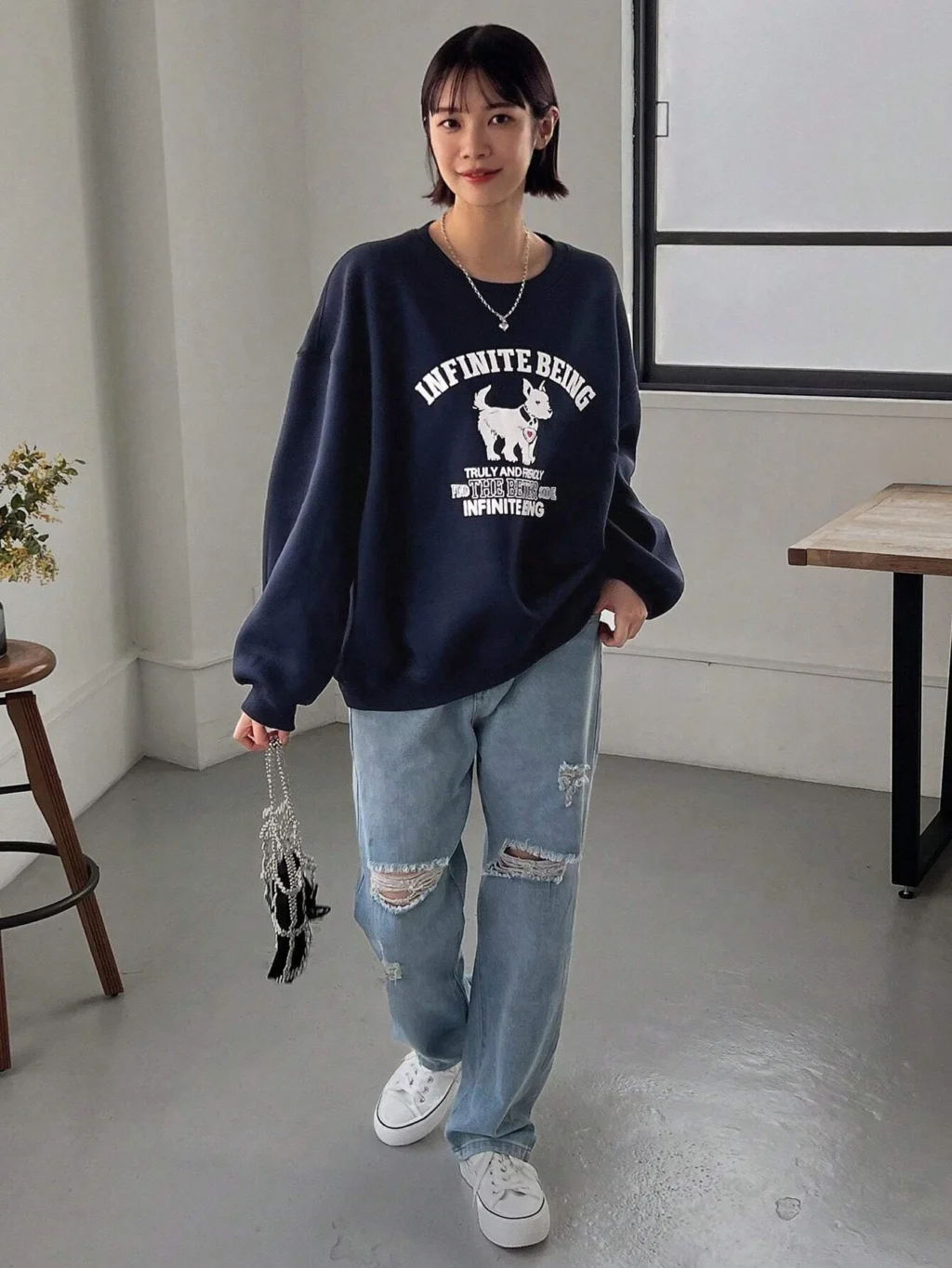 kf S9ed19e9b2c0740eabb7aa1fee53043bfJ Being Funny Little Dog Printing Women Hoodie Harajuku Fleece Hoody Fashion Crewneck Sweatshirt Vintage Oversize Clothes - Harajuku Shop