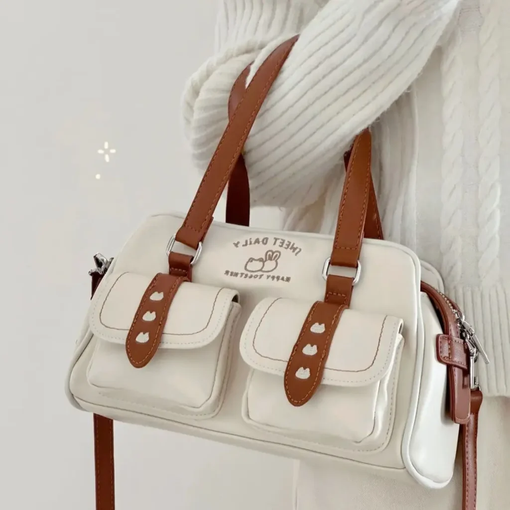 kf Sd2779480356c44629e18c1828e8e3b68O Richme Vintage Women Boston Bags Fashion 2024 Trend New Harajuku JK Crossbody Shoulder Bags Ladies Embroidery - Harajuku Shop