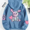 kf Se80755e3a00243138044e488b70ab73cD Hip Hop Street Casual Prints Female Sweatshirts Harajuku Fleece Hooded Fashion S XXL Hoodies Loose Oversize - Harajuku Shop