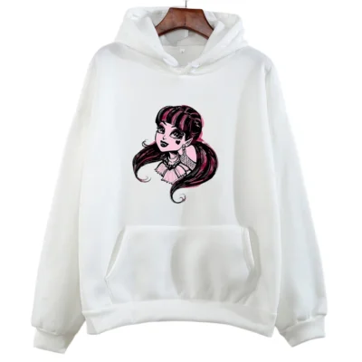 kf Se9f7e1869b6843499327bc4d9ae5c553d M Monster High Girls Cartoon Hoodies Women Casual Long Sleeve Sweatshirts Kawaii Graphic Printing Pullovers Streetwear - Harajuku Shop