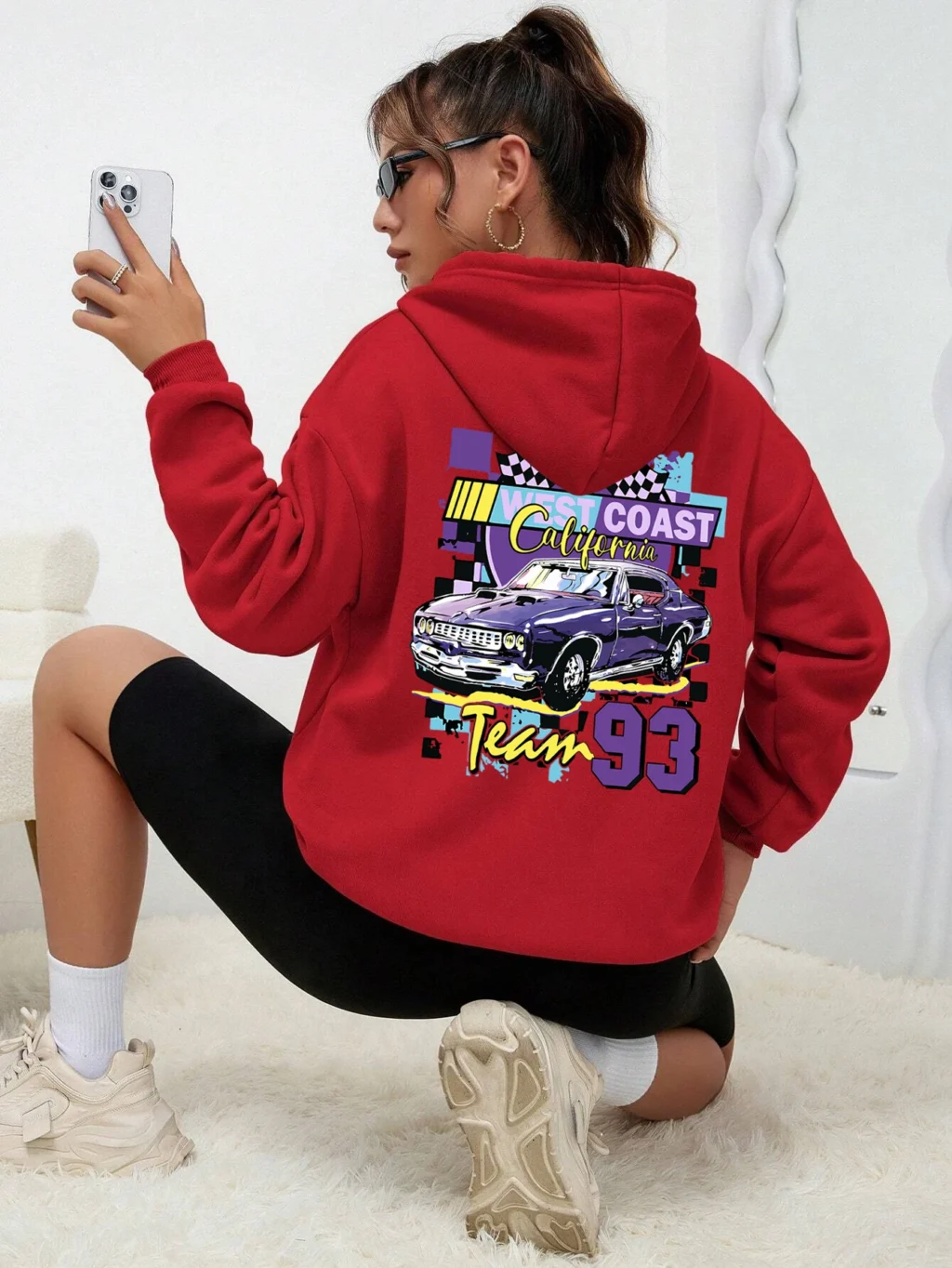 kf Sf57cfcddf0d24fa5b0fe4ab59caa21e9B Hip Hop Street Casual Print Sweatshirt Women Harajuku Loose Hooded Fashion Soft Pocket Hoodies Autumn Warm - Harajuku Shop